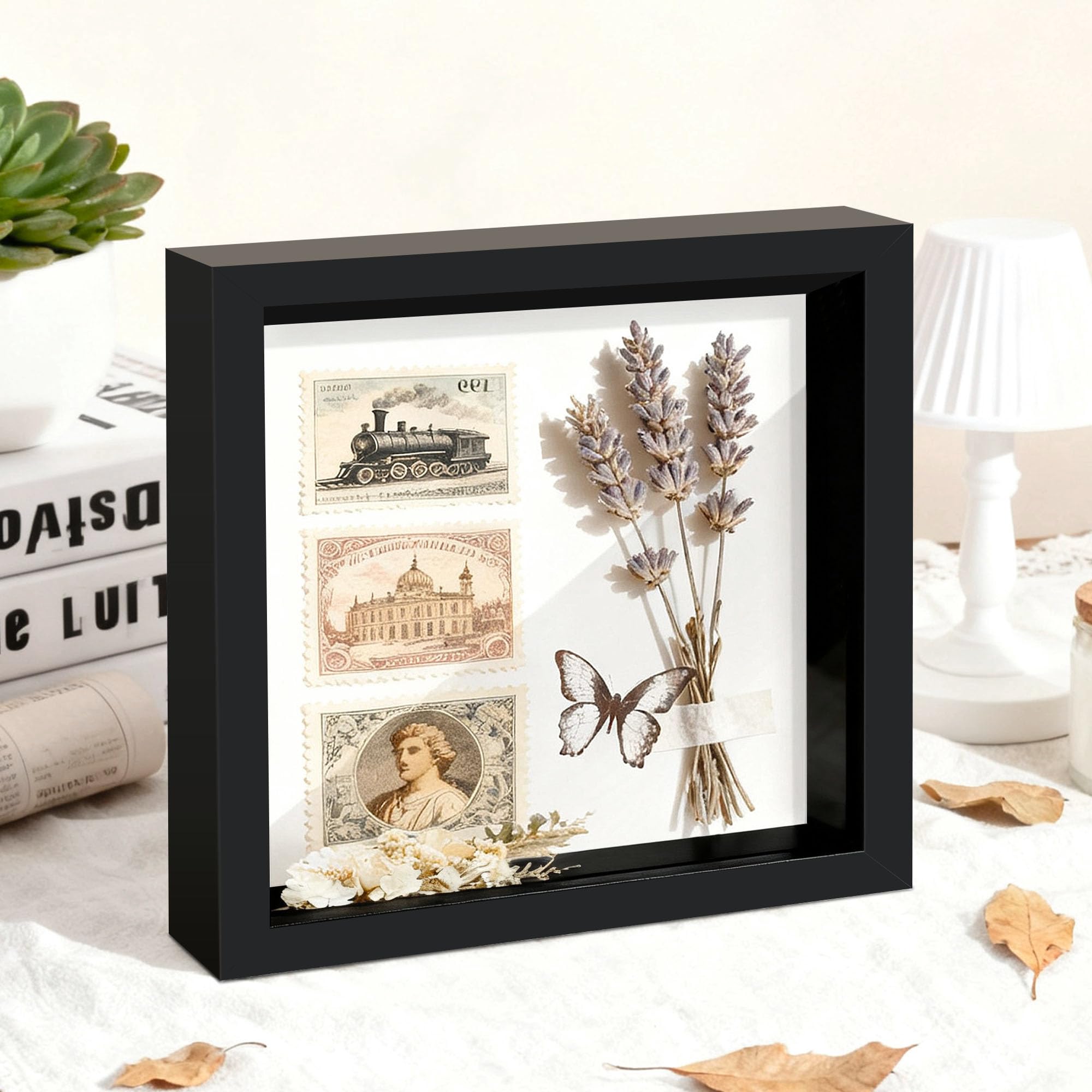 Picrit Shadow Box Frame 12x12 wooden frame and sturdy build.