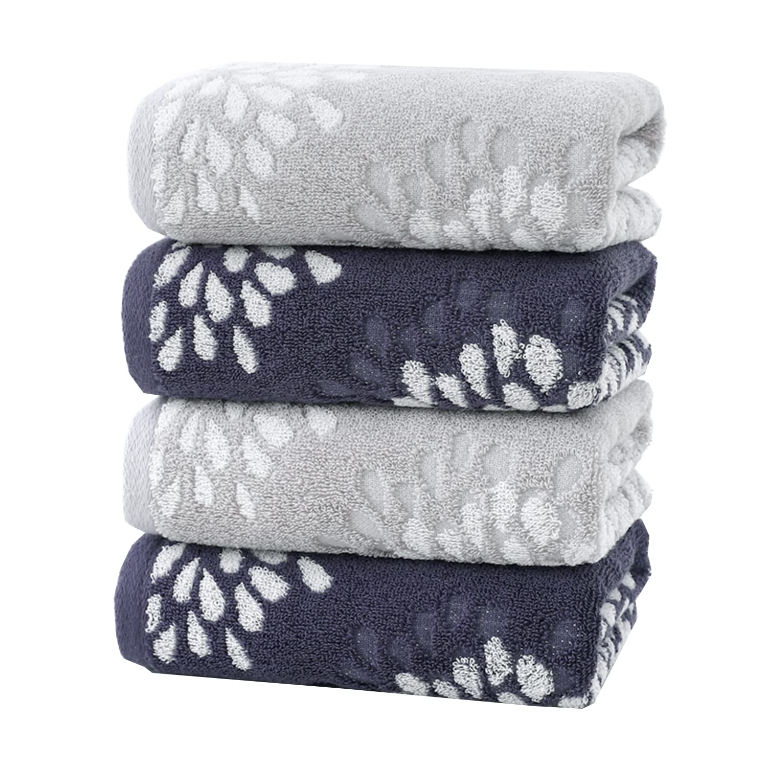 Pidada hydrangea light-grey towel with soft cotton and quick-dry performance.