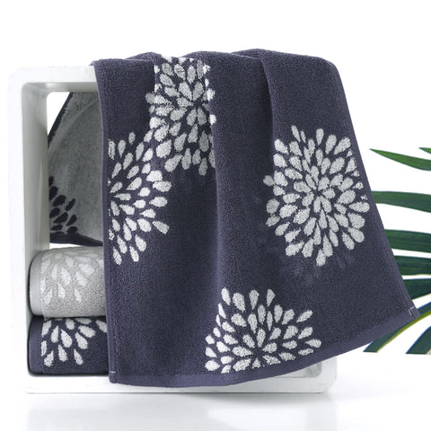 Pidada hydrangea towels in bathroom decor dry hands quickly.
