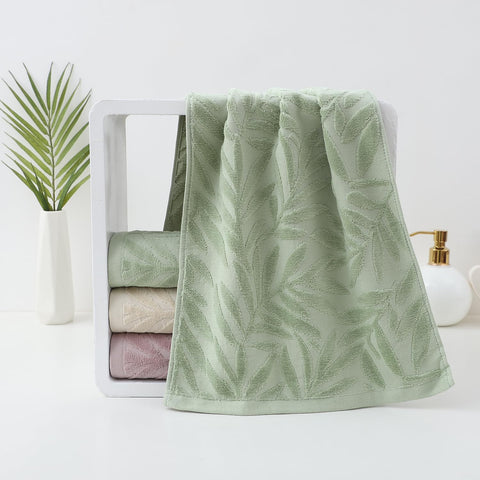 Pidada green leaf towels displayed in a close-up view for texture and color.