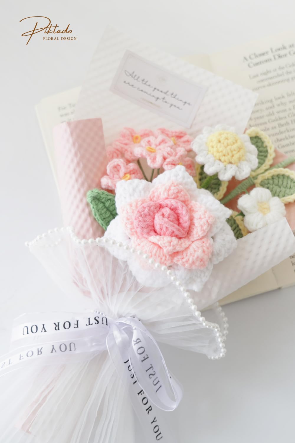 Piklado gift-ready crochet bouquet with thoughtful design suitable for Mother's Day and celebrations.