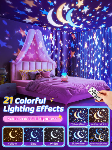 PIKOY 315 Lighting Modes in 7 colors brighten the entire room.