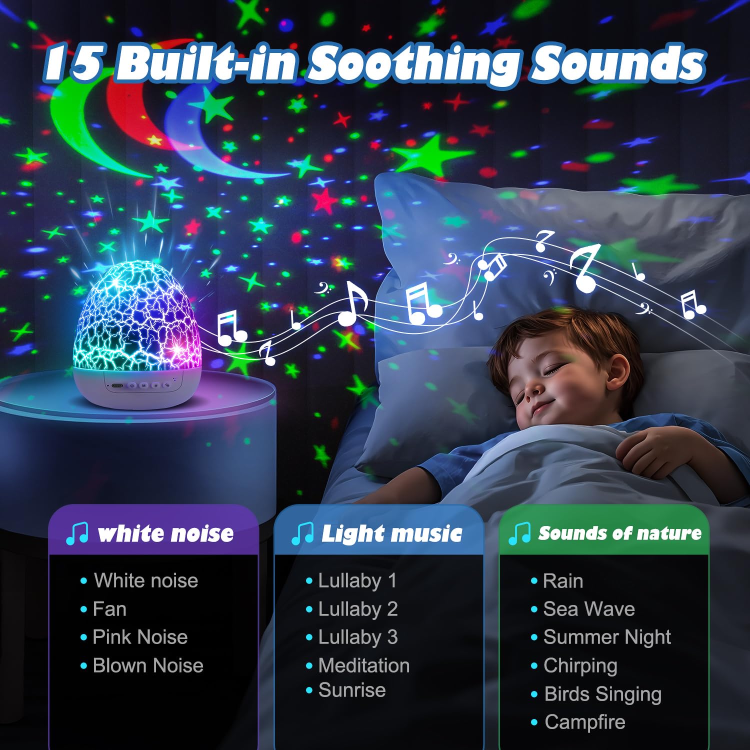 PIKOY projector casts 3 films onto ceilings for imaginative adventures