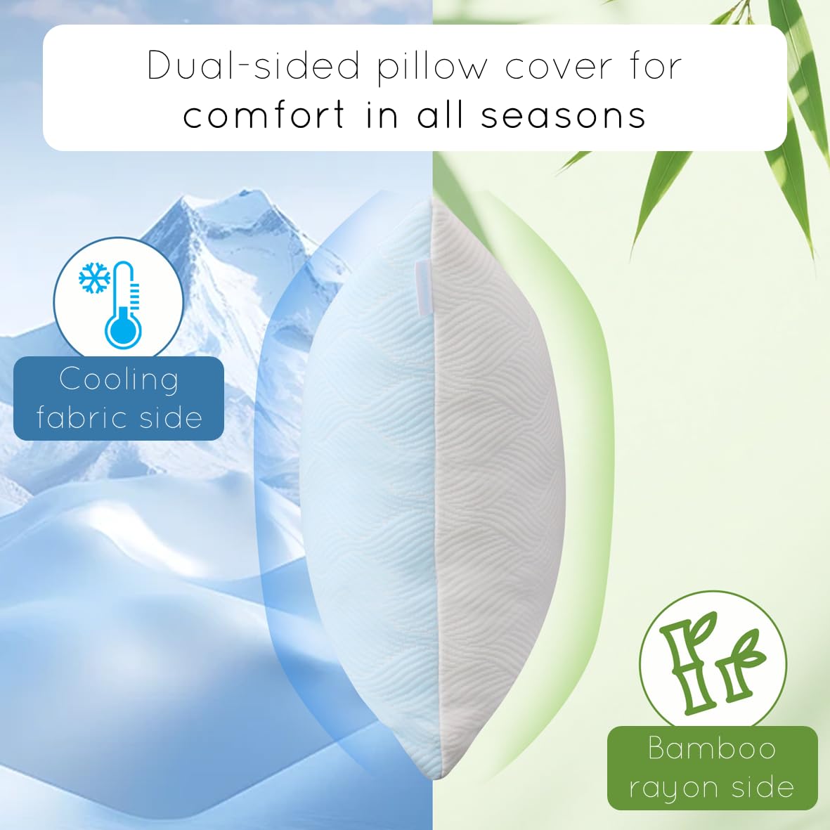 Pillosophy Original pillow offers soft yet supportive balance for multiple sleep positions.