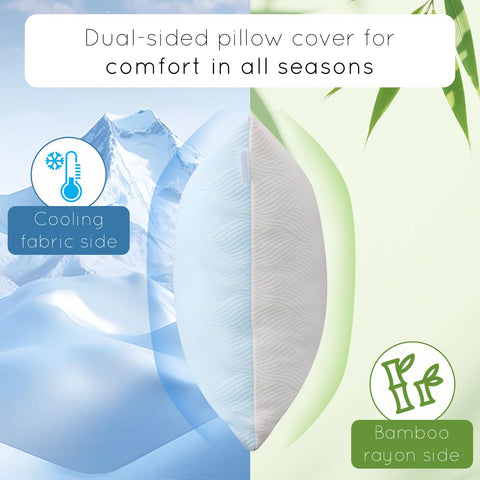Pillosophy Original pillow offers soft yet supportive balance for multiple sleep positions.