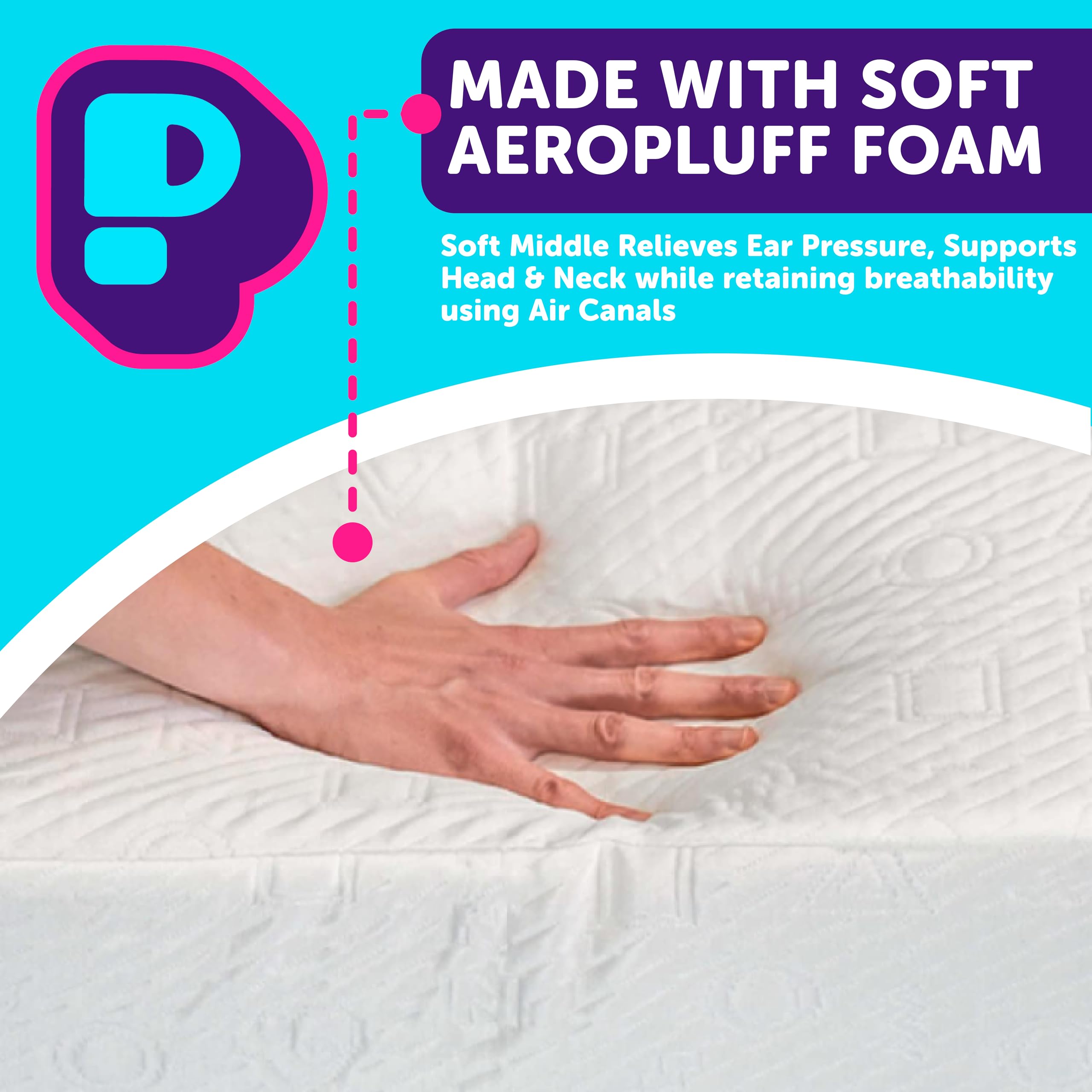 Pillow Cube Ice Cube cooling cover in Frozen Fibers for cooler nights
