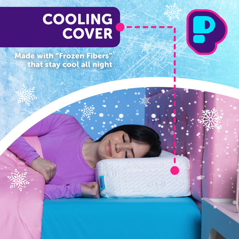 Pillow Cube Ice Cube neck and shoulder support visual for alignment