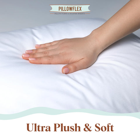 Pillowflex accent pillow insert matching decorative covers for a smooth look