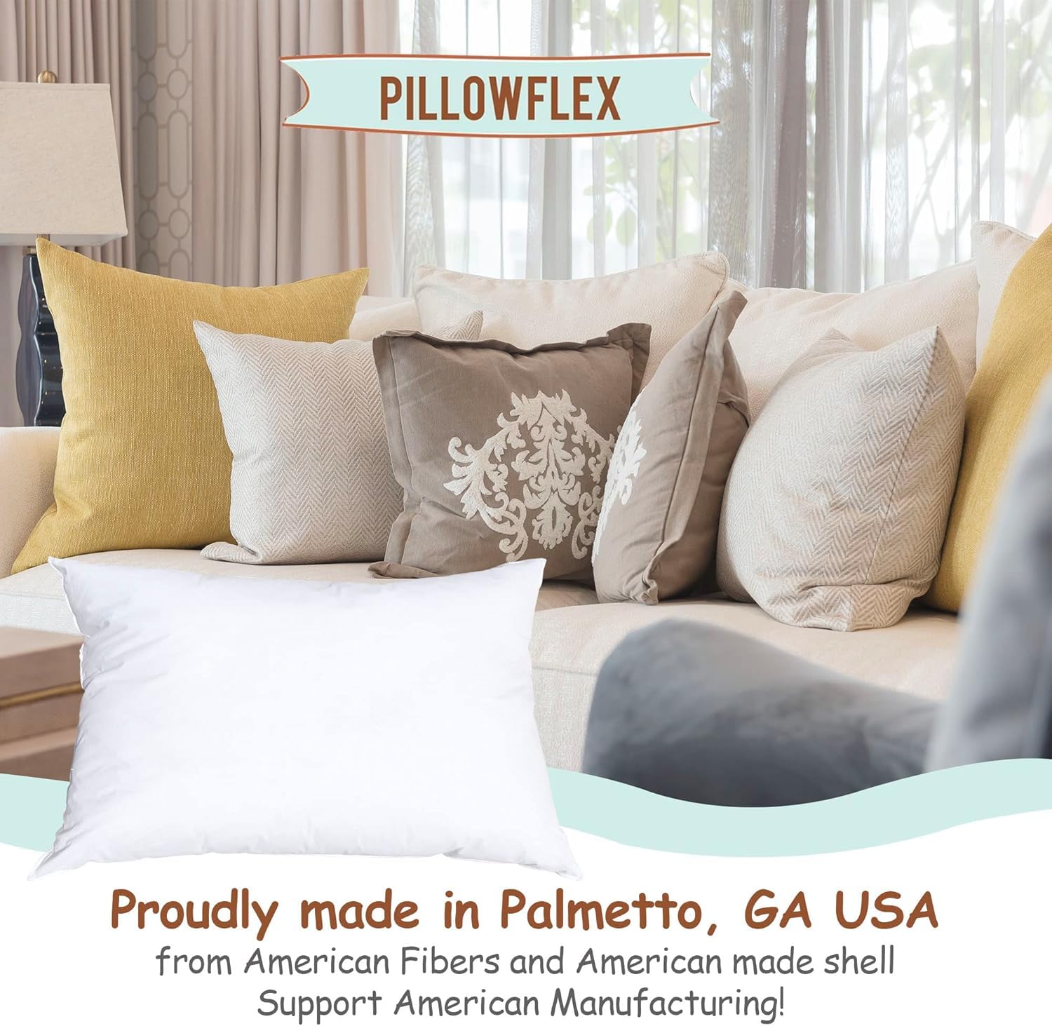 Pillowflex luxury cover-friendly shell highlights durable breathable fabric