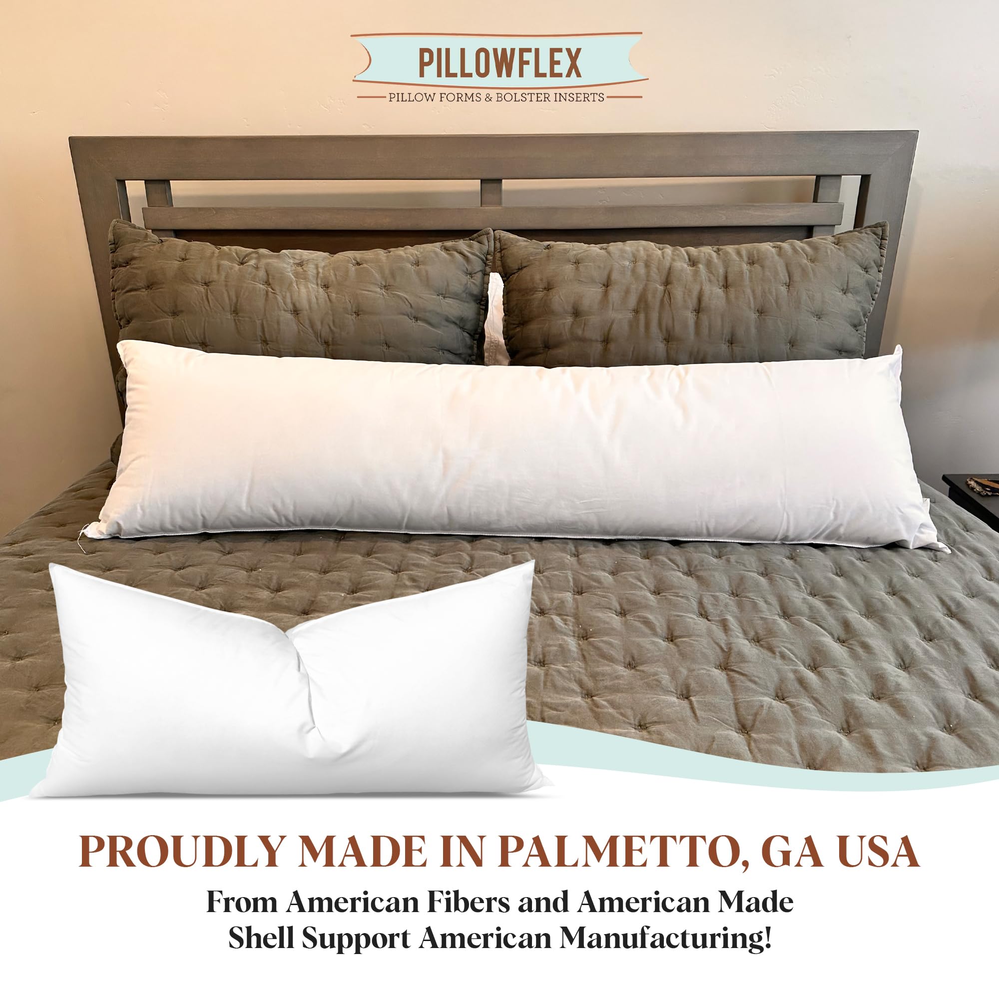 Pillowflex lumbar-support insert demonstrating back comfort in a long rectangle