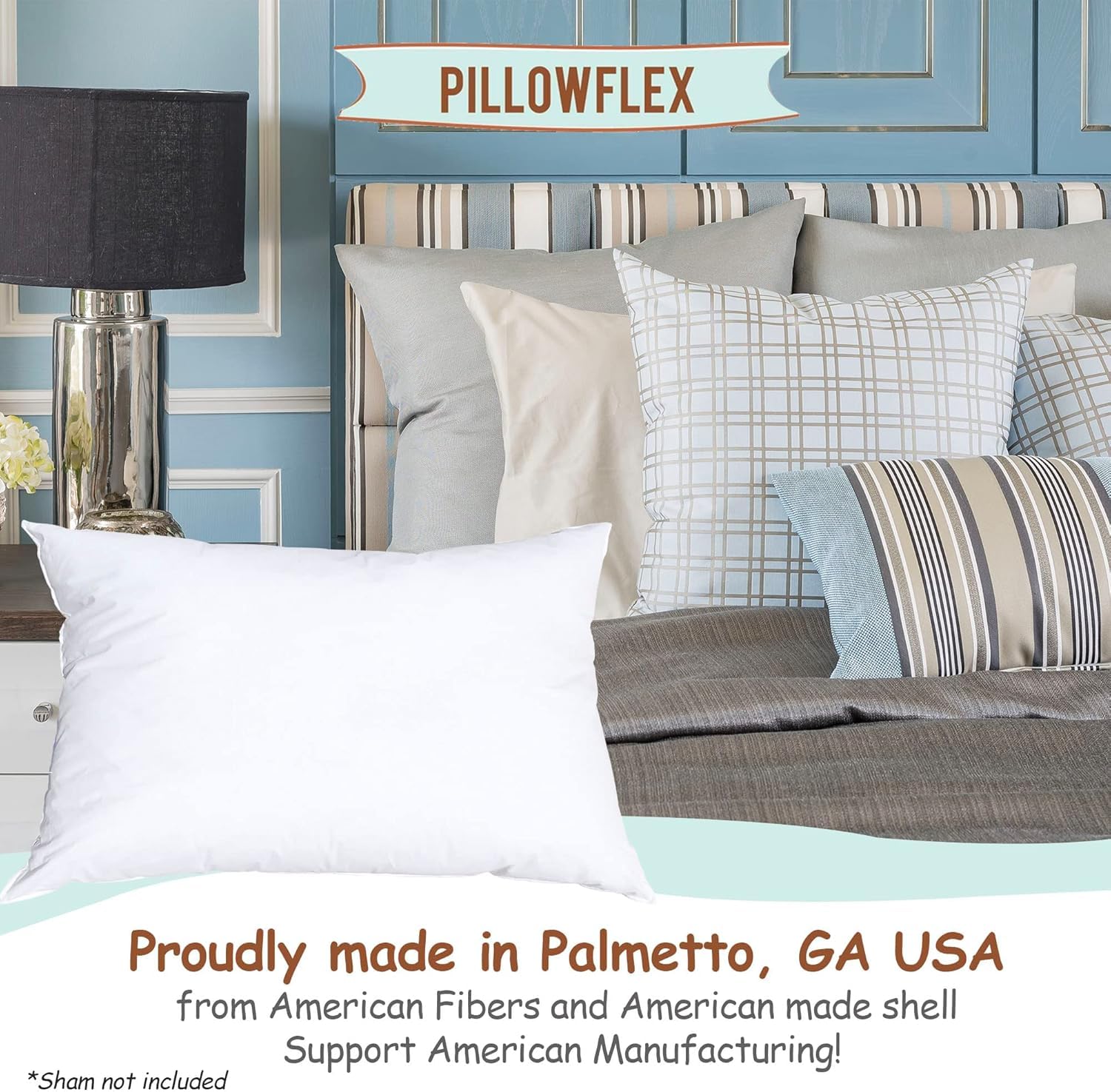 Pillowflex lumbar pillow setup with insert providing comfortable support