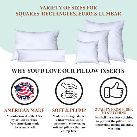 Pillowflex made-in-usa insert from Palmetto GA craftsmanship