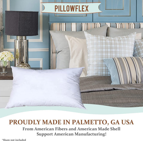 Pillowflex 12x24 fabric blend closeup displays durable 65/35 polyester-cotton