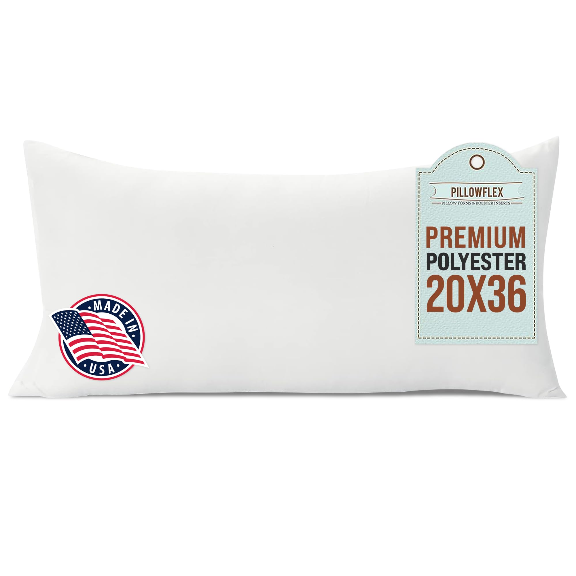 Pillowflex premium polyester insert fabric close-up for lasting softness.