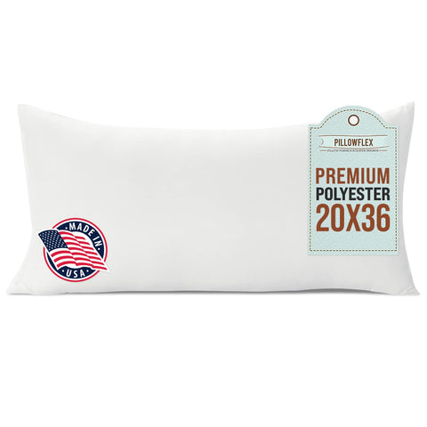 Pillowflex premium polyester insert fabric close-up for lasting softness.