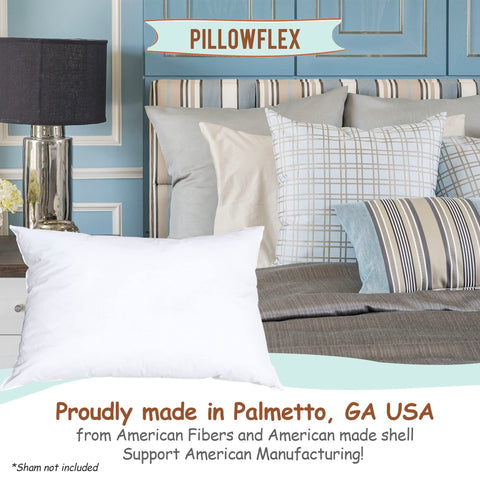Pillowflex travel pillow insert compact 12x16 ideal on the go