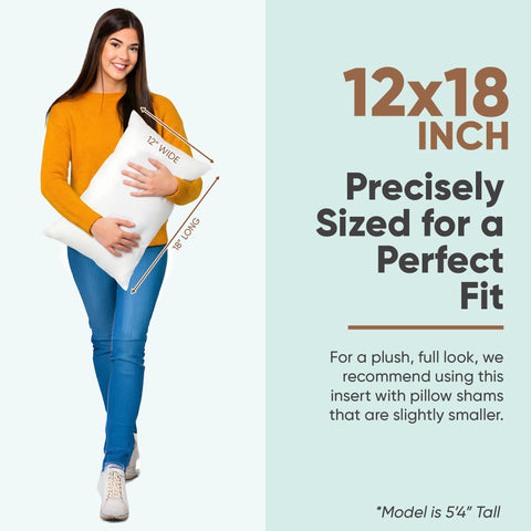 Pillowflex ultra-soft pillow insert provides a full, fluffy feel for cushions