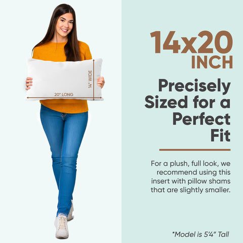 Pillowflex ultra-soft synthetic-down insert demonstrates plush, fluffy comfort