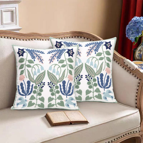 Pilmandu pack of 2 pillow covers, 18x18, ideal for quick living space refresh.