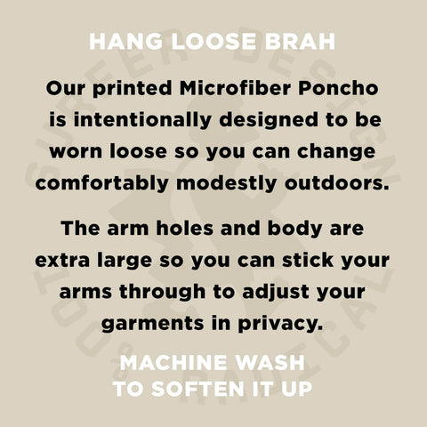 Pilotfish Surf Poncho with zippered closure provides privacy during on-the-spot changing.
