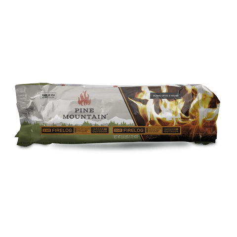 Pine Mountain Firelog lights fast for instant warmth and ambiance.
