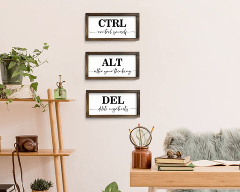 Pinetree Art rustic wood frame sign adds vintage farmhouse charm.