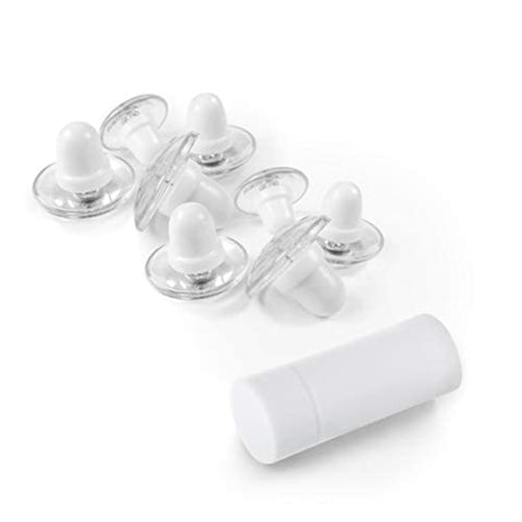 Pinion Pins clear magnetic duvet clip showing secure pinning for a tidy bed.