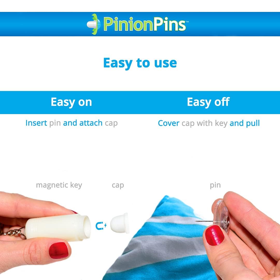Pinion Pins pack of 16 duvet fasteners keeps blankets in place overnight.