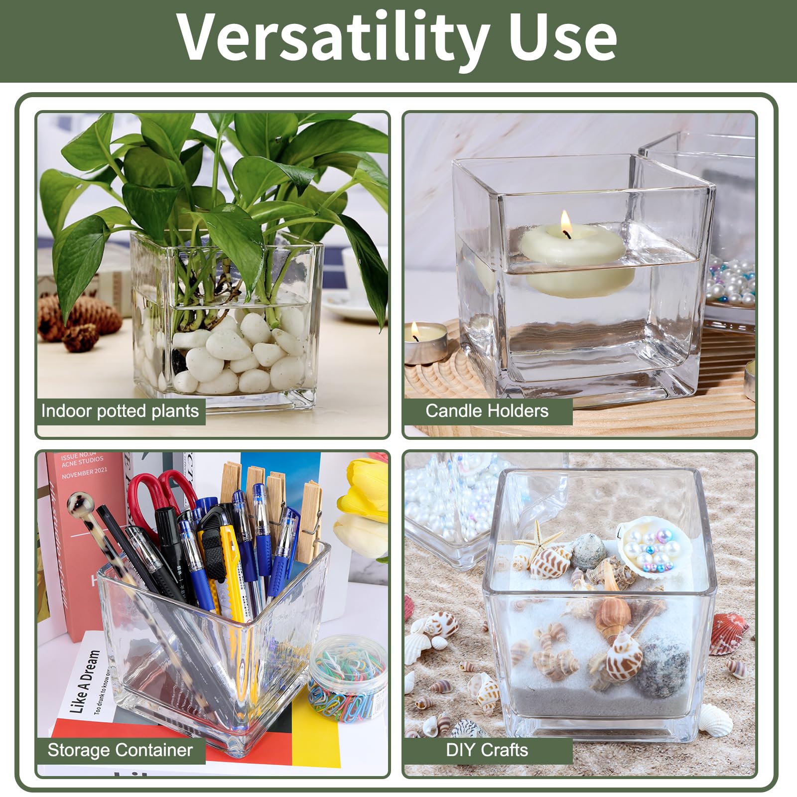 DIY resin craft container reimagined with PINIWON vase for creative projects.