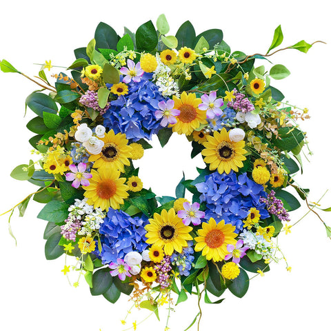 Pinkpuii spring wreath makes a thoughtful gift for Easter or housewarmings