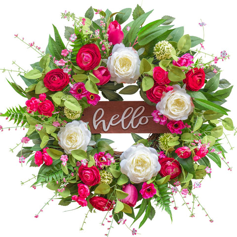 Pinkpuii Easter and Mother's Day ready wreath for celebrations.