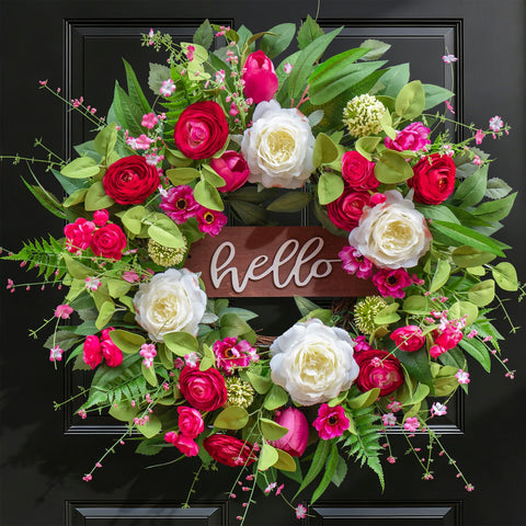 Pinkpuii wedding or party decor with vibrant pink blossoms.