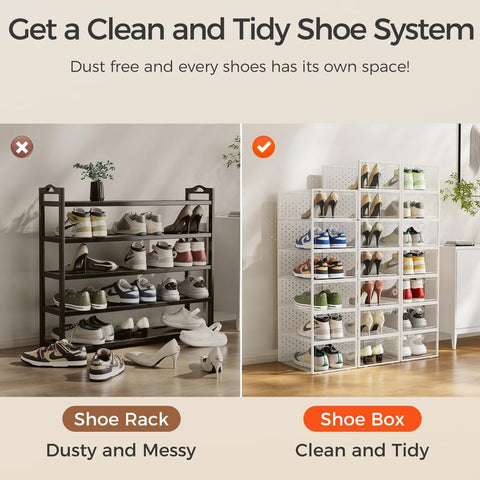 Pinkpum back-vented shoe box promoting breathability and freshness