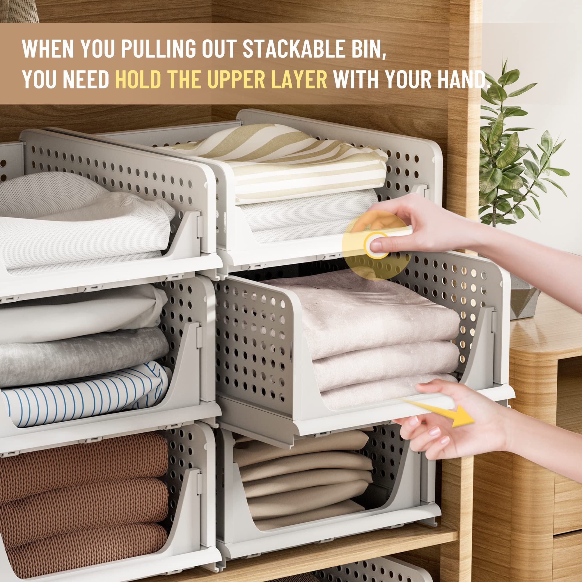 Pinkpum easy-clean storage bins demonstrated with wipe-down cleaning routine.