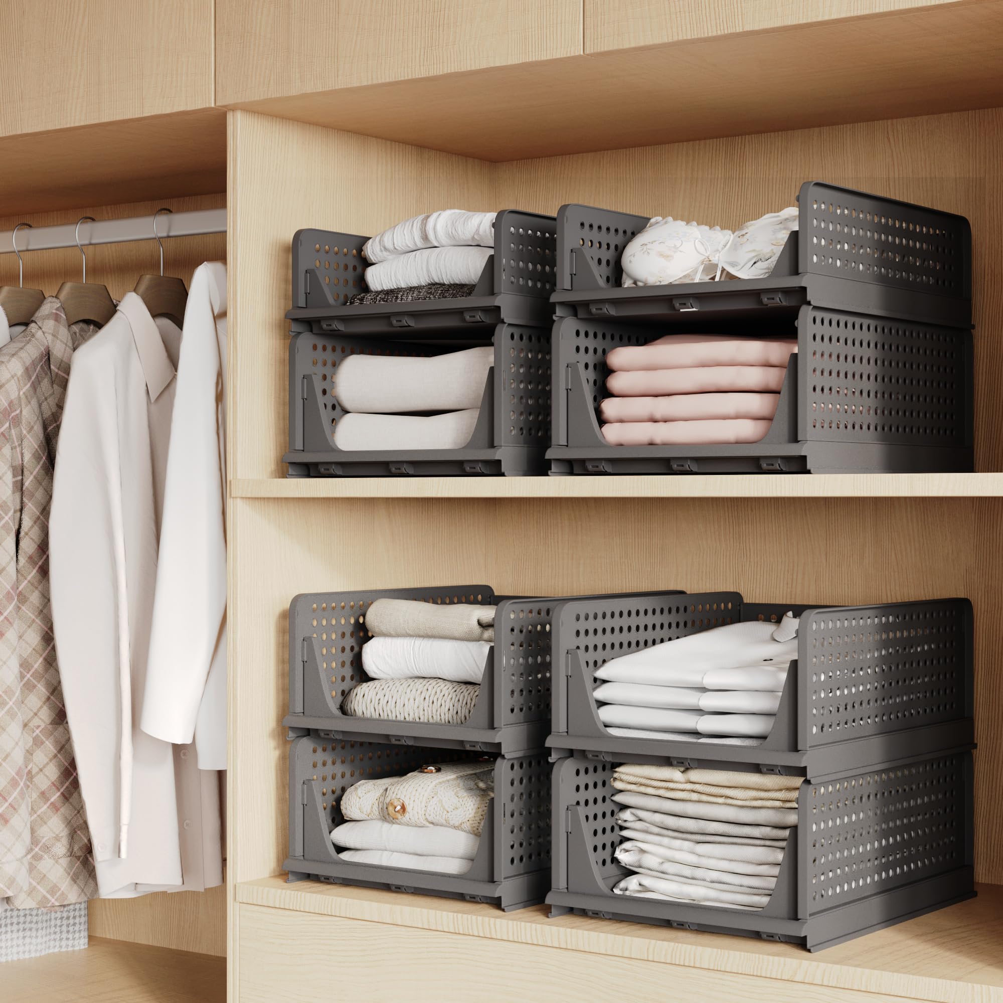Pinkpum organizers in bathroom or kitchen for small-item storage.