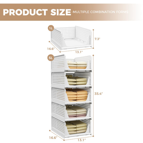 Pinkpum multi-layer stackable configuration for customized storage.
