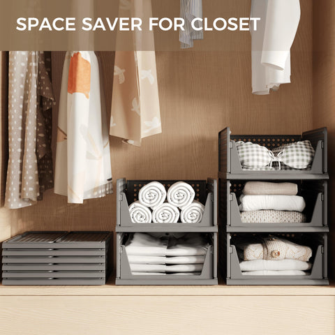 PinkPum slide-rails closet box provides easy access in deep shelves.