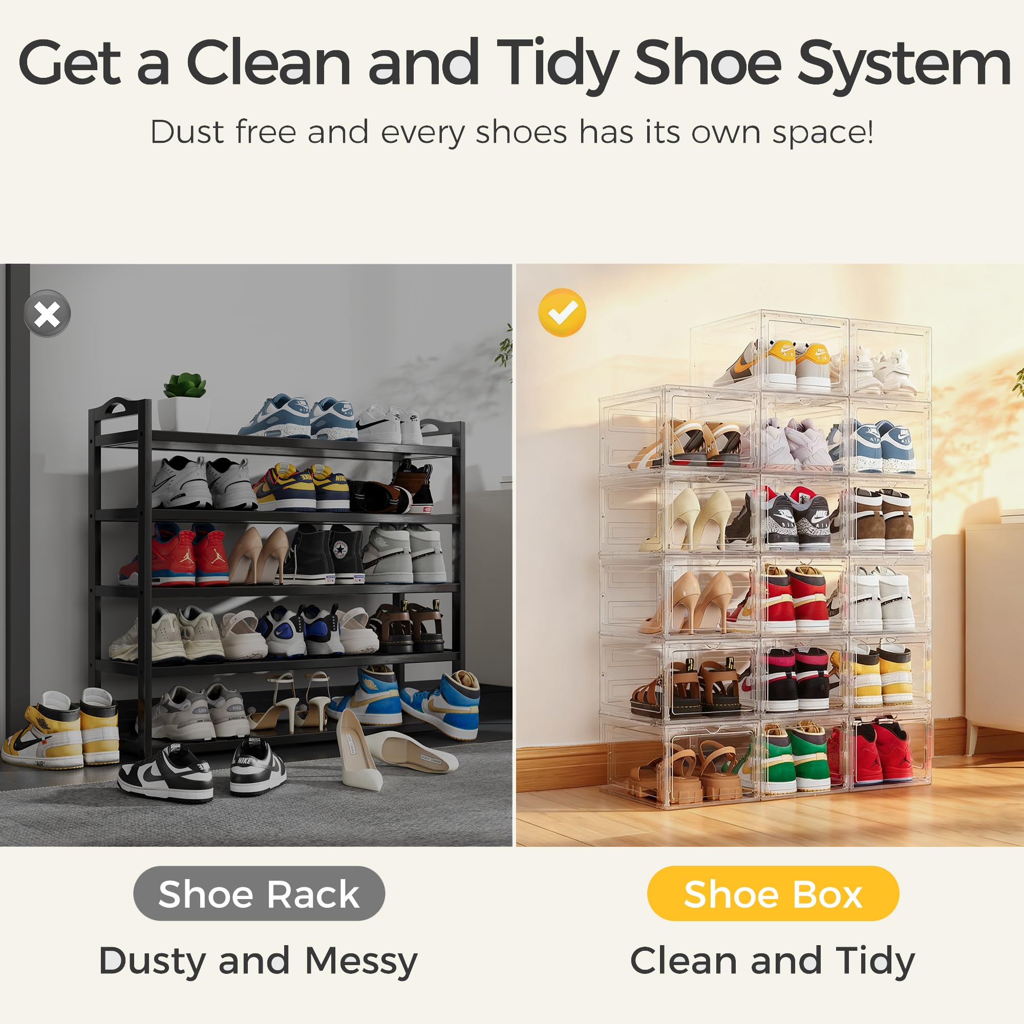 Pinkpum 360-degree display panels showcase sneakers like a retail display.