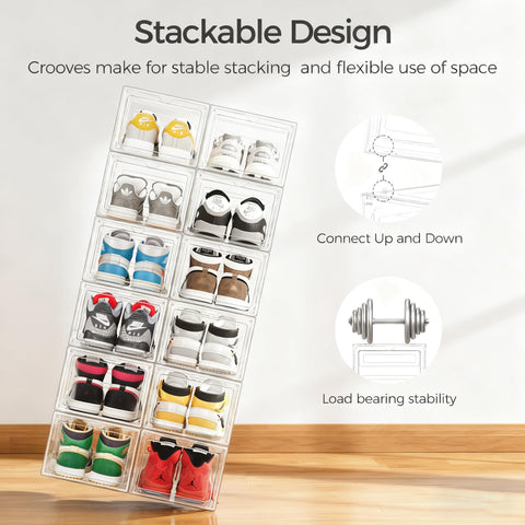 Pinkpum clear panels protect footwear from dust while remaining easy to wipe.