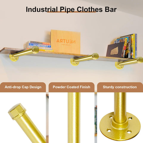 Pintuson laundry-room clothes display rack keeps shirts organized and easy to access.