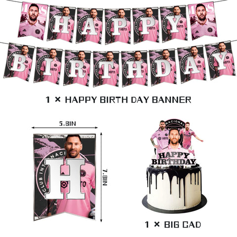 PINUO Soccer Star Cake Topper: focal decoration for the birthday cake