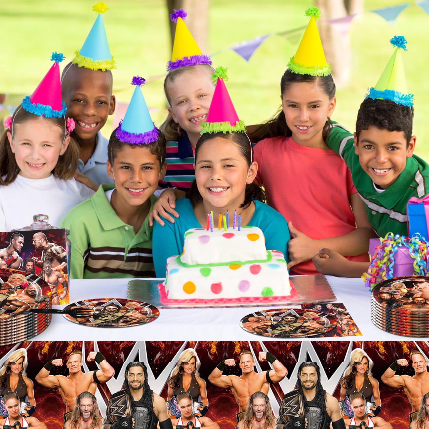 PINUO wrestling forks provide sturdy utensils for kid-friendly party meals
