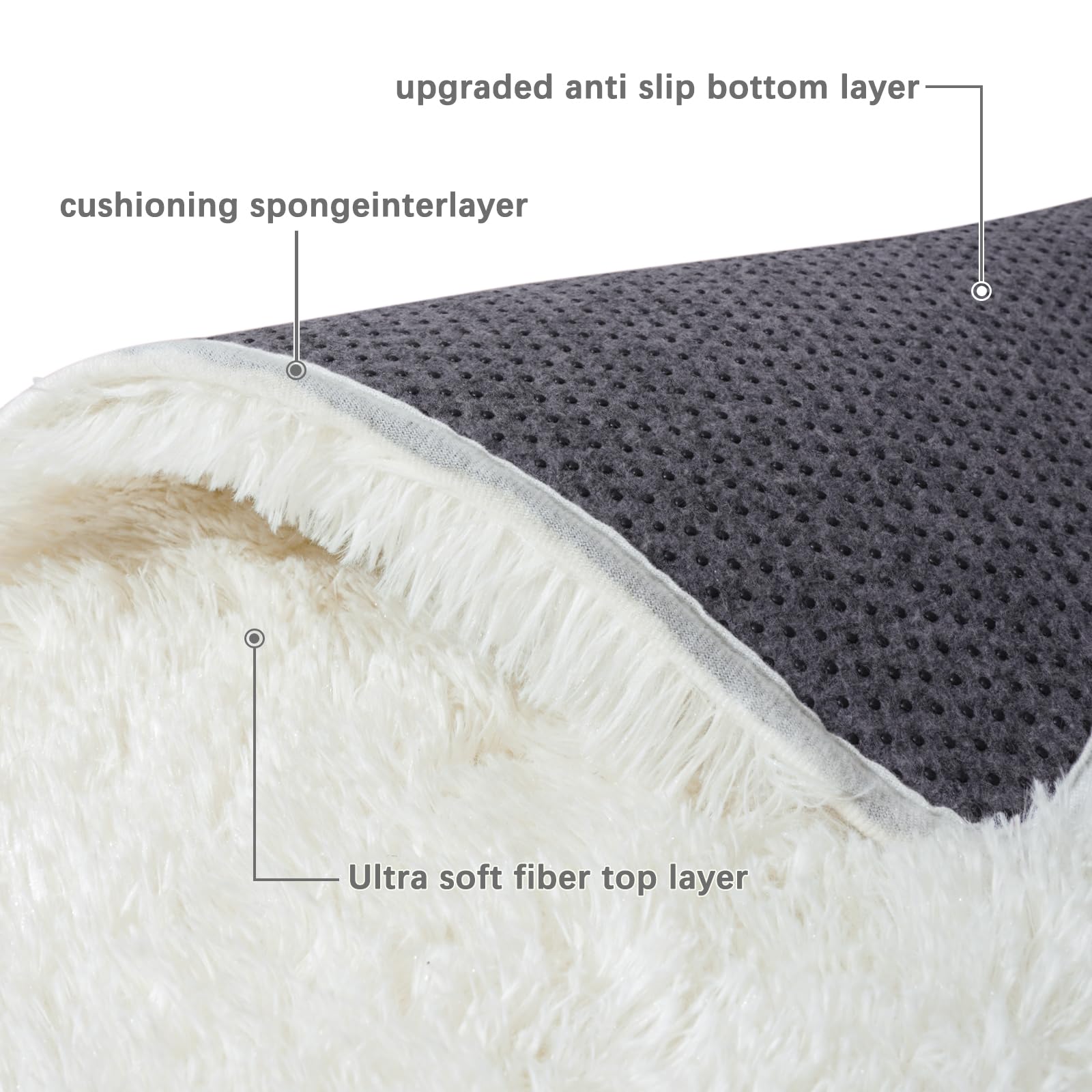 PIPABOBO dorm decor with cream rug contributes cozy atmosphere