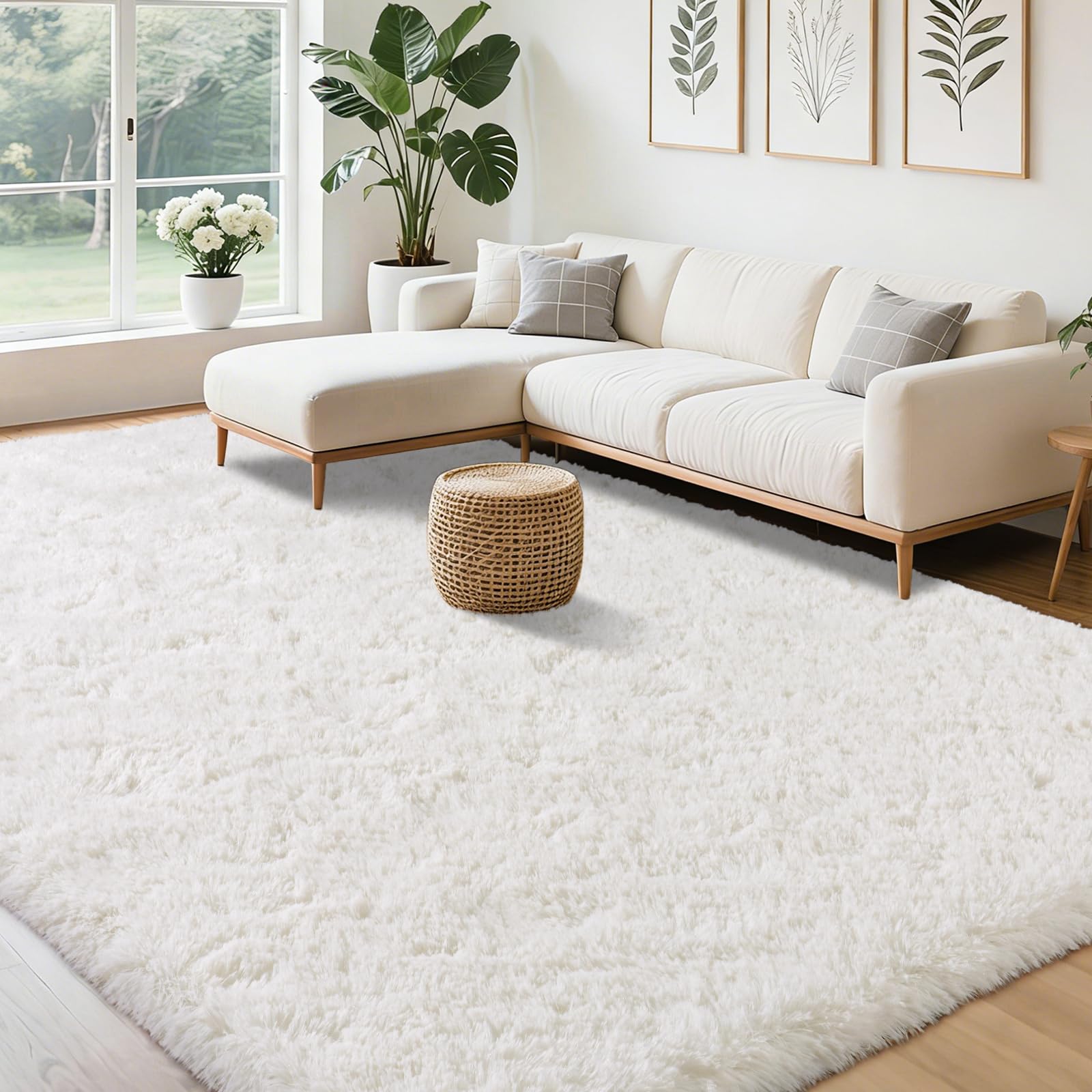 PIPABOBO rug vacuum-packed ready to fluff to full thickness