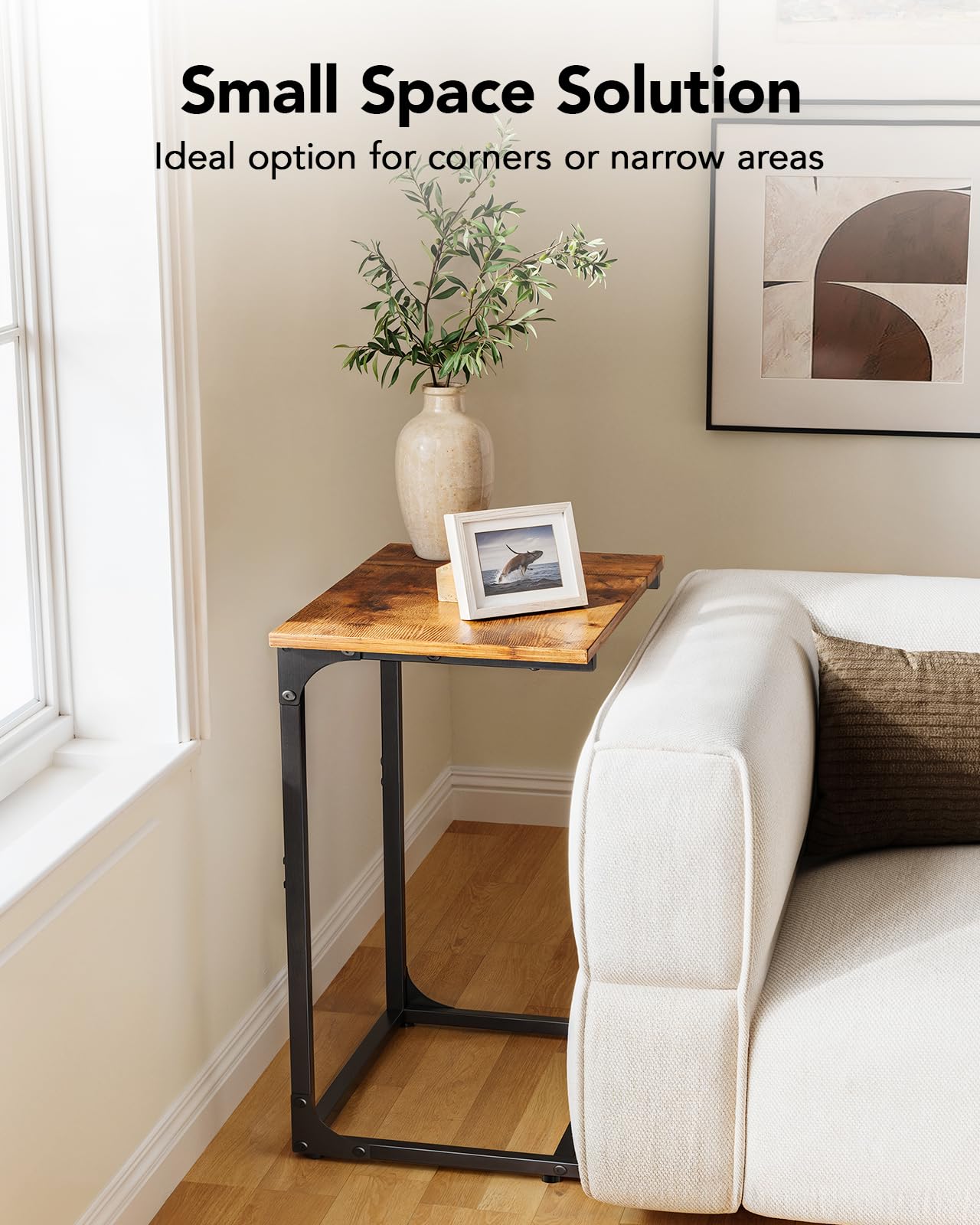Pipishell side table durable particleboard top for daily use