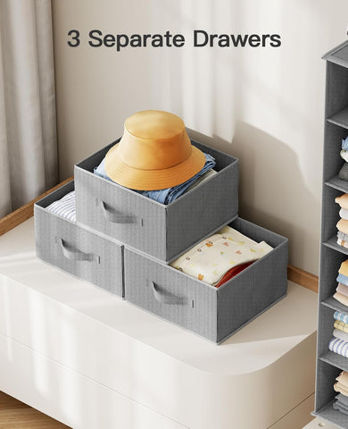 Pipishell closet organizer in use helps tidy outfits and accessories.