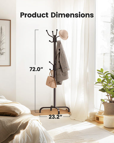 Pipishell coat rack assembly image showing included Allen key for quick setup.