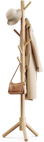 Pipishell coat rack offers a sturdy base for reliable hallway organization.