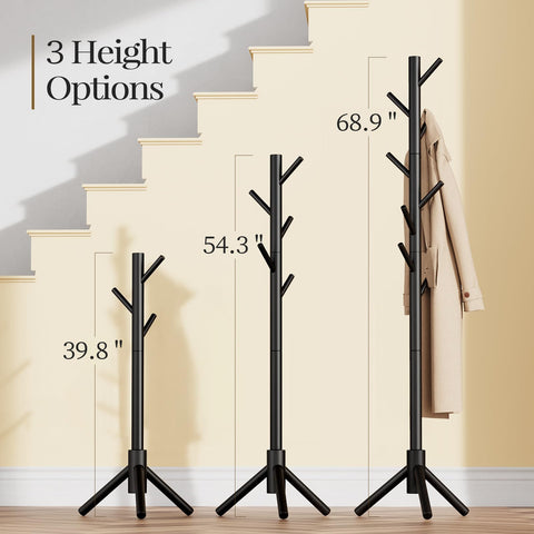 Pipishell coat stand height-options suit kids and adults.