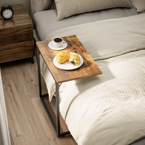Pipishell end table with matte frame provides sturdy smooth surface
